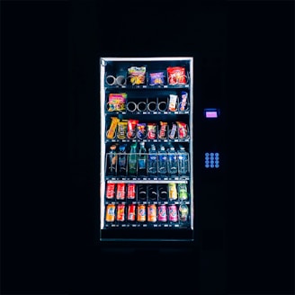 grey vending machine