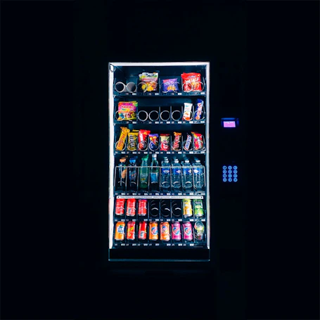 grey vending machine