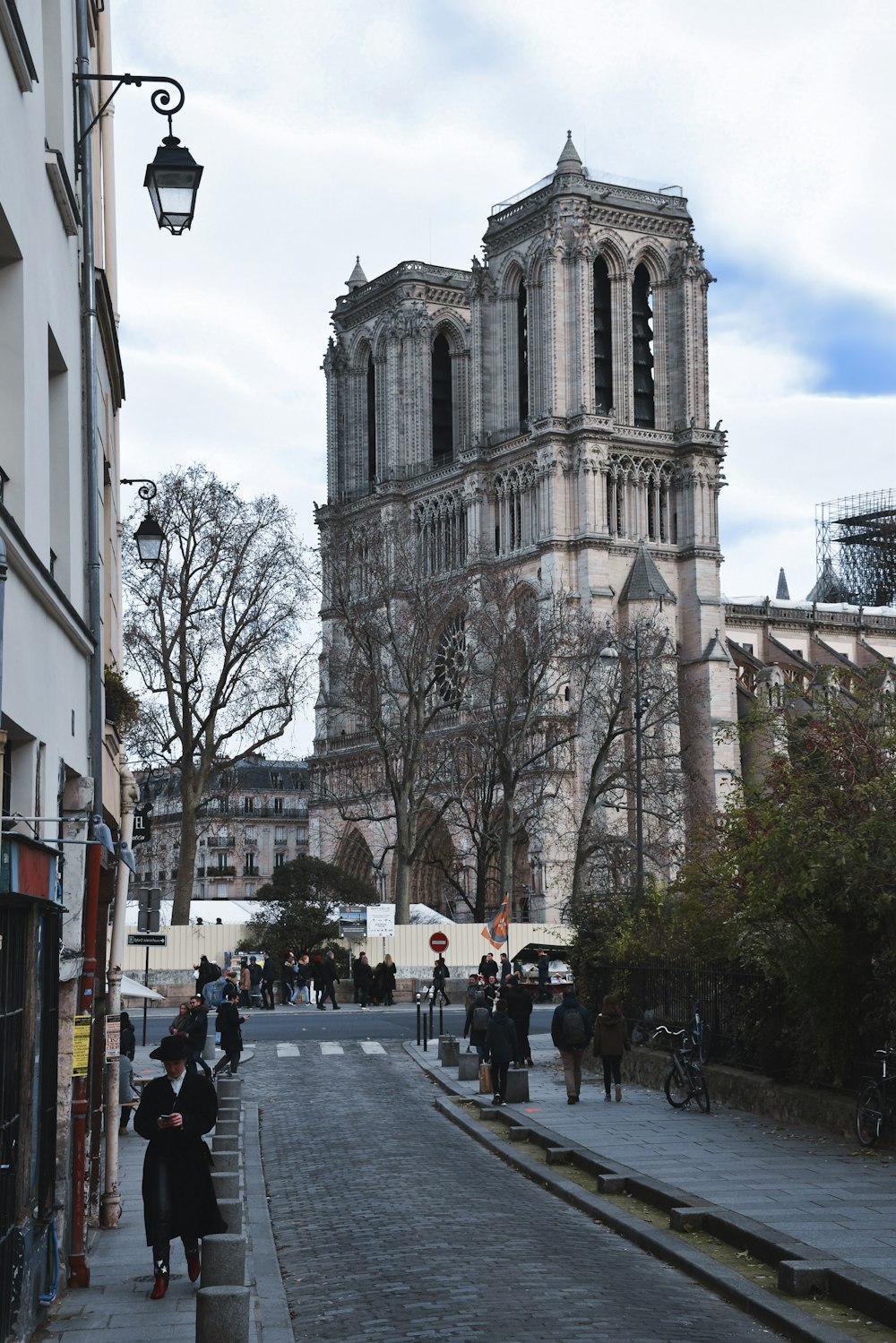 people standing near cathedral