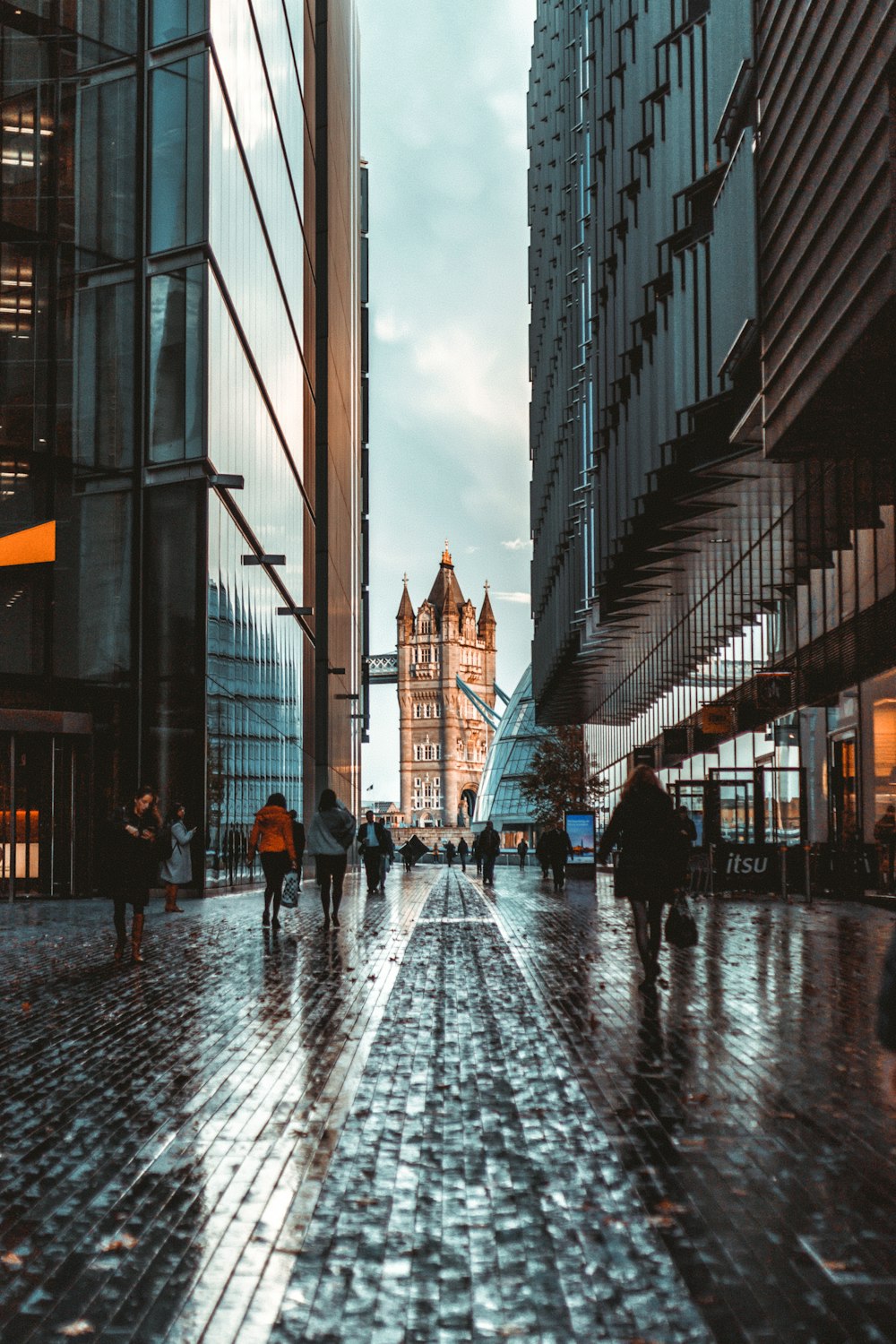 people walking on street