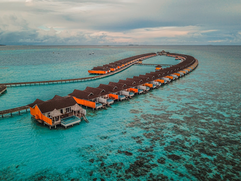 seashore cabin scenery