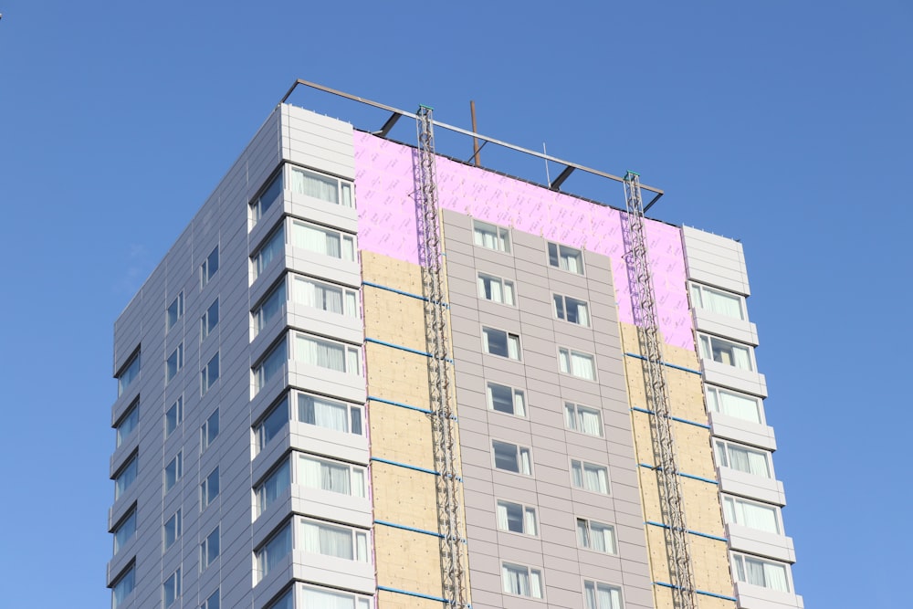 white and gray painted building