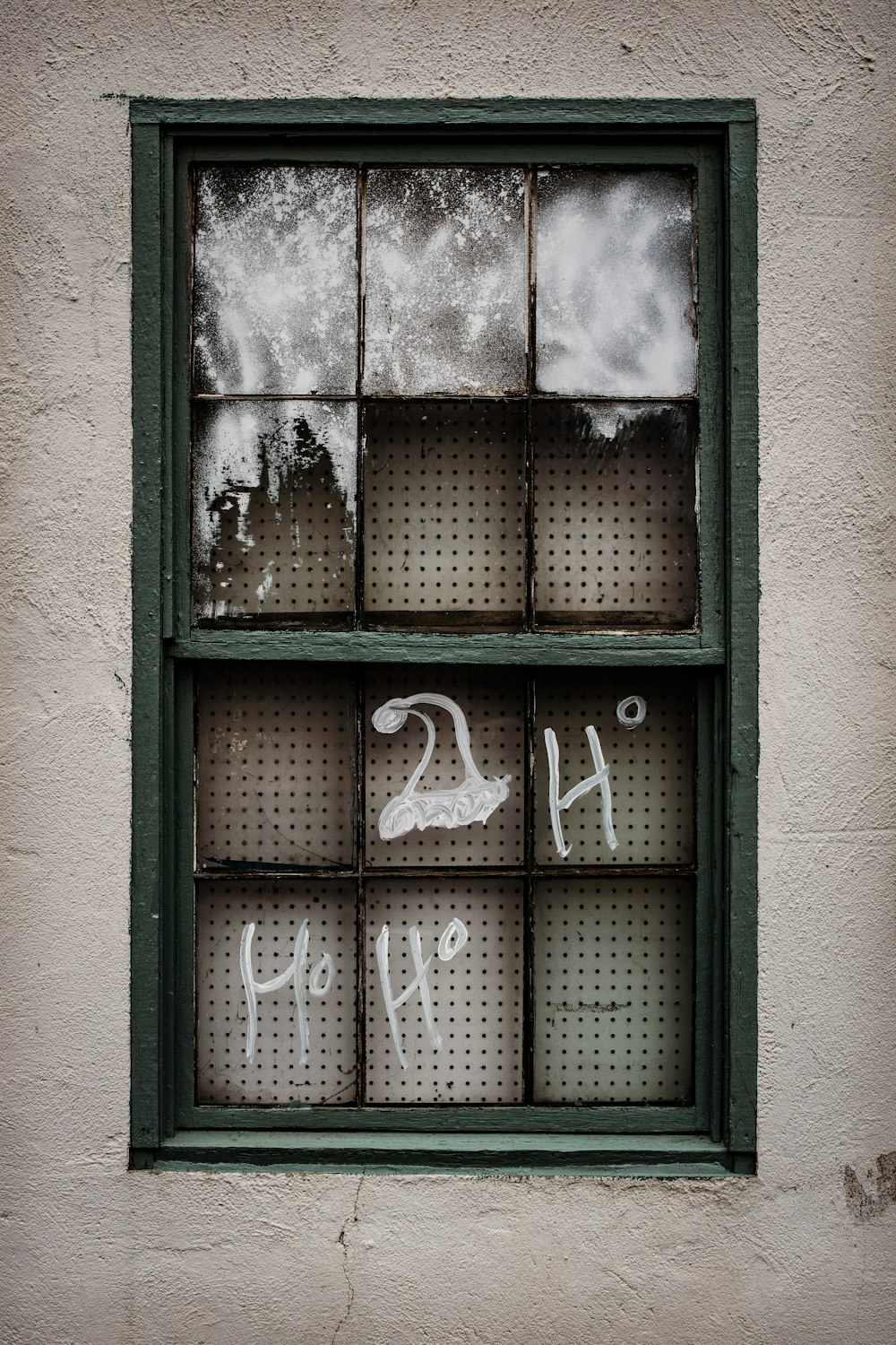 gray framed glass window