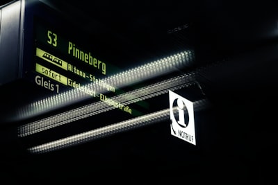 black digital signage