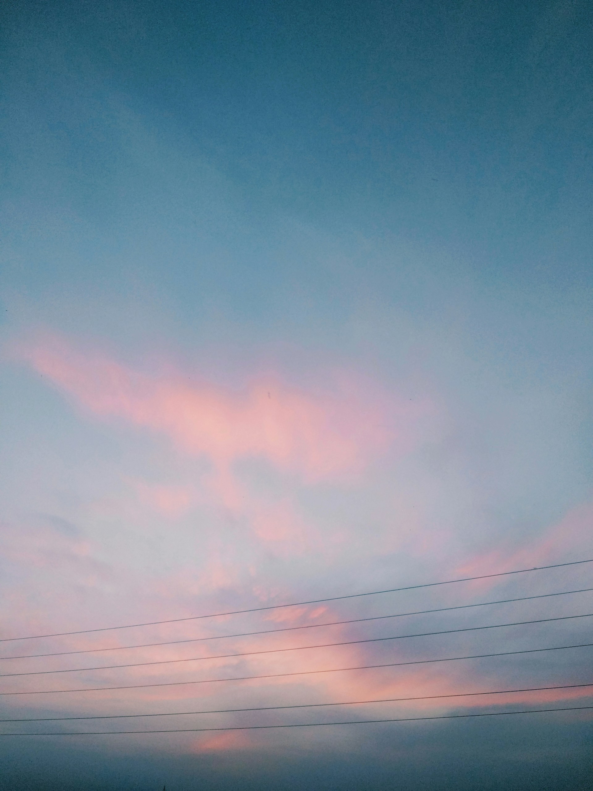 pink and blue sky