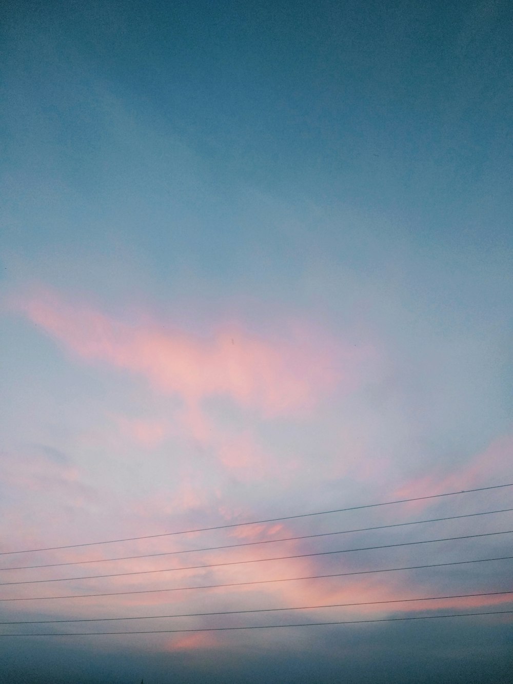 pink and blue sky