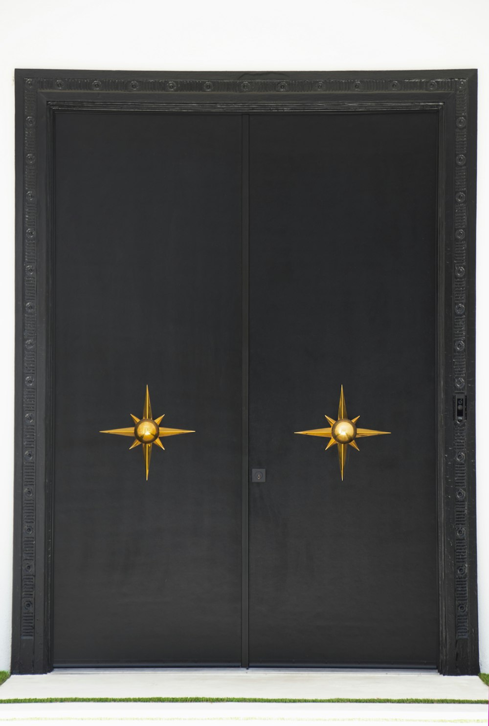 black wooden cabinet ]