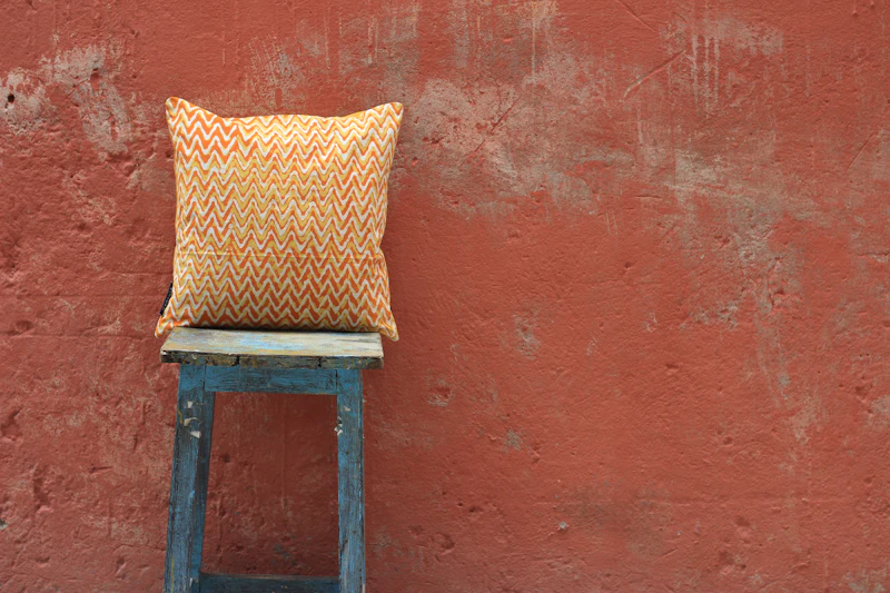 Coussin déco wax