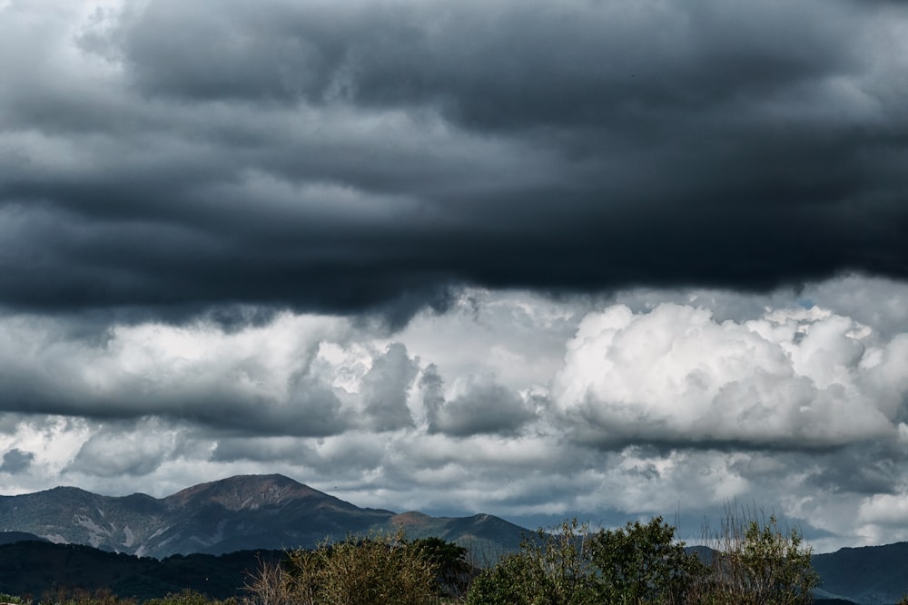 black clouds