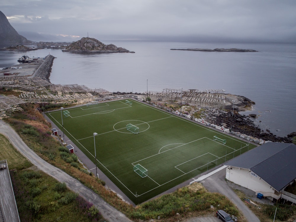 empty football field