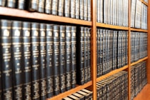 black book on shelf