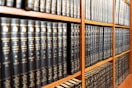 black book on shelf