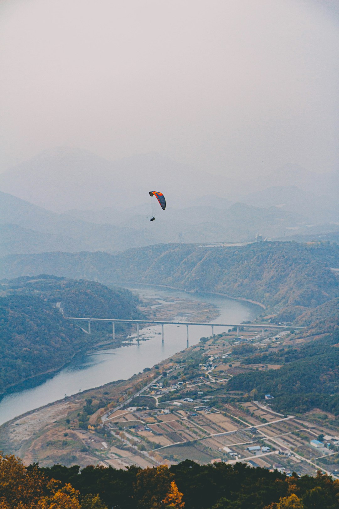 person on parasailing