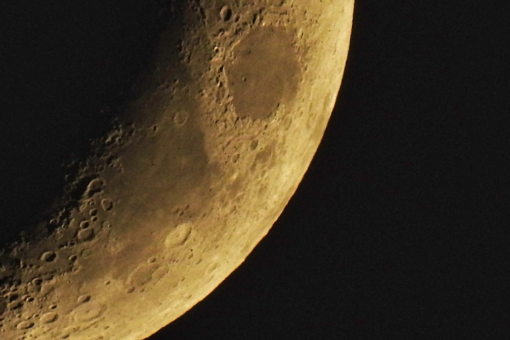 Foto de primer plano de la luna
