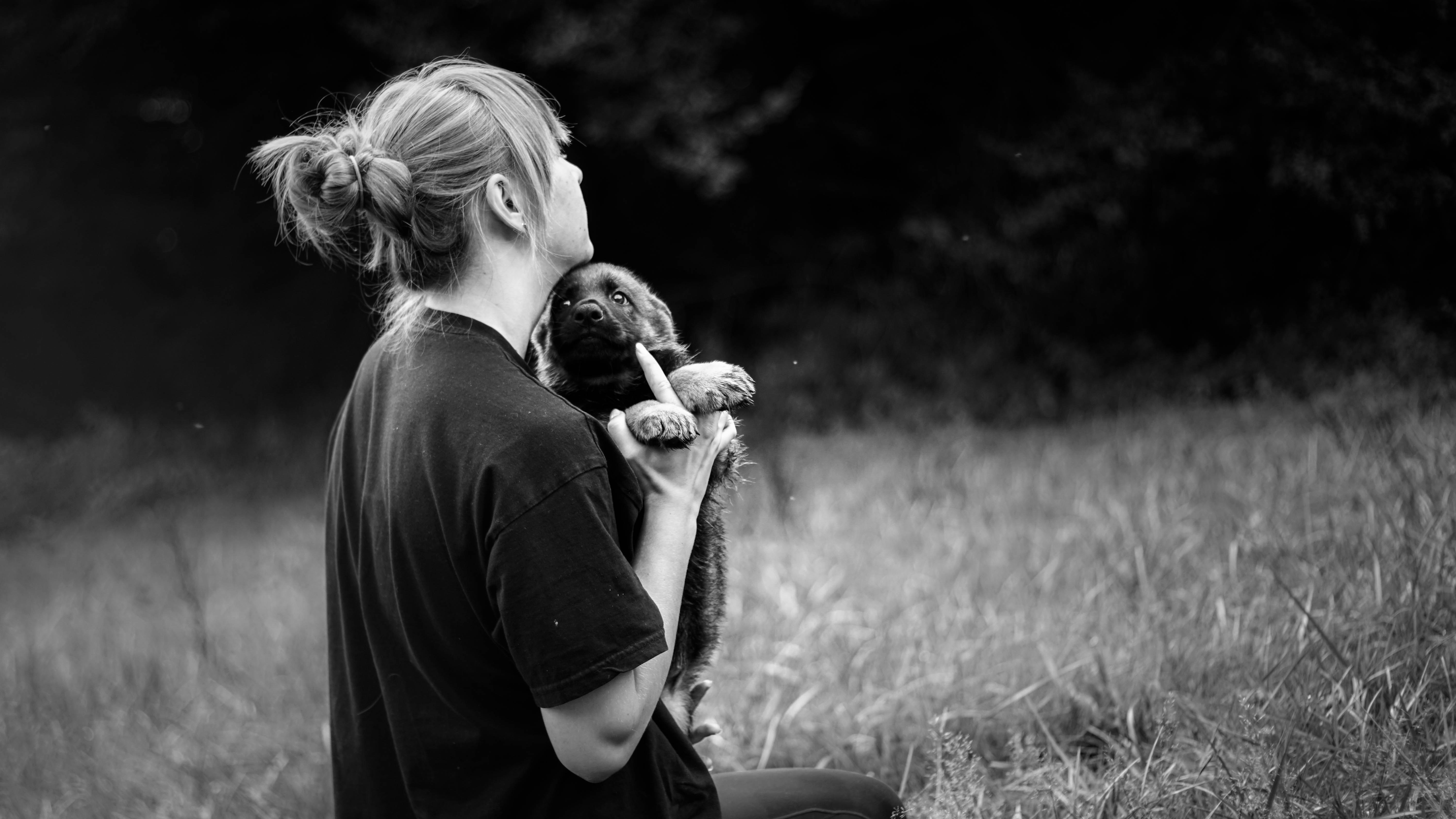 girl & dog