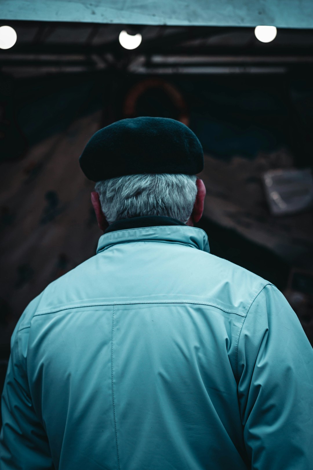 man wearing white jacket