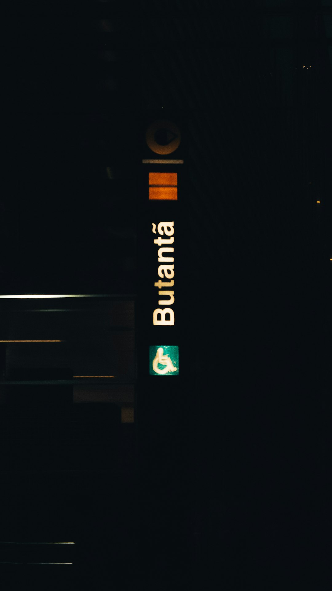 turned on LED Butanta signage