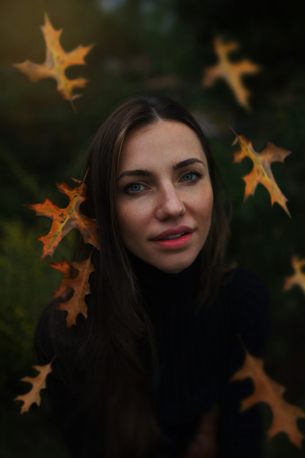 woman wearing black jacket