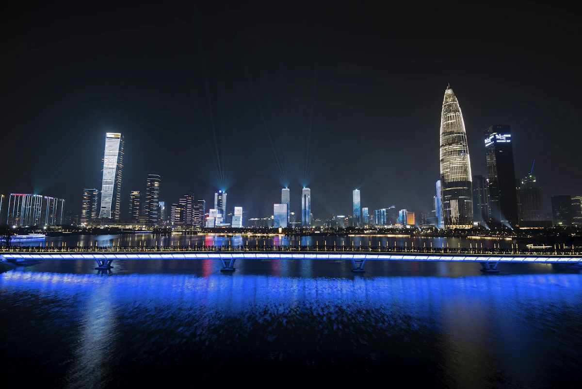 Shenzhen skyline at night