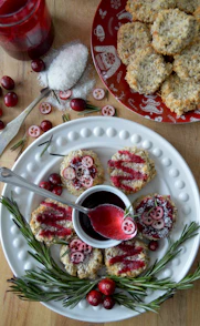 pastries on plate with sauce