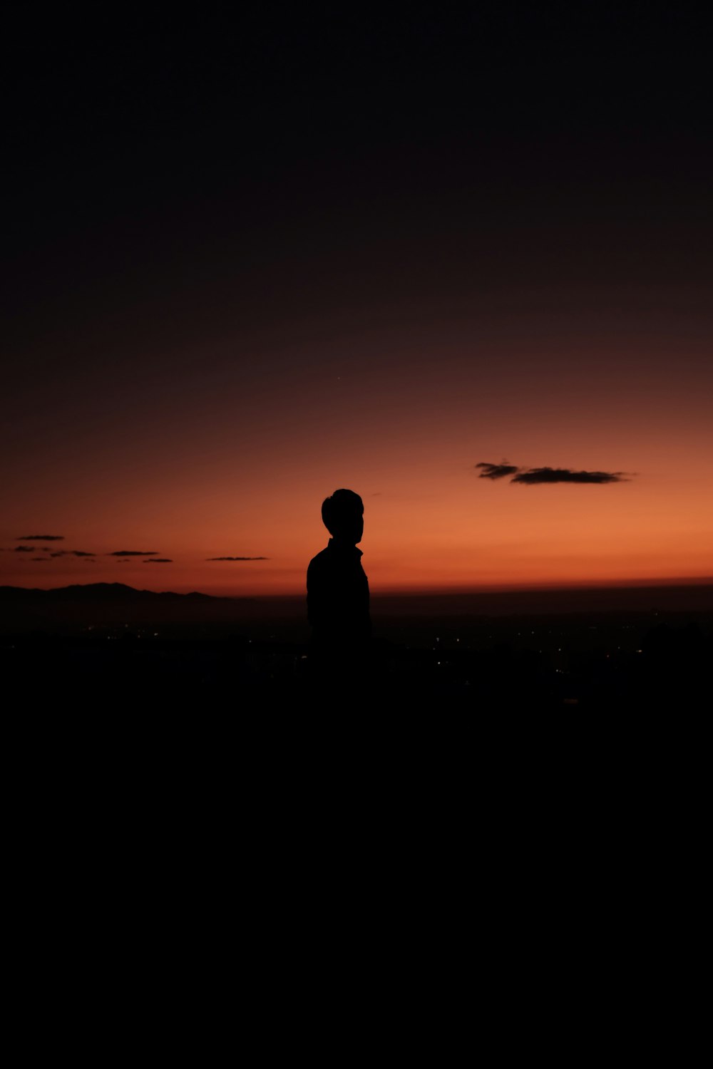 silhouette of person