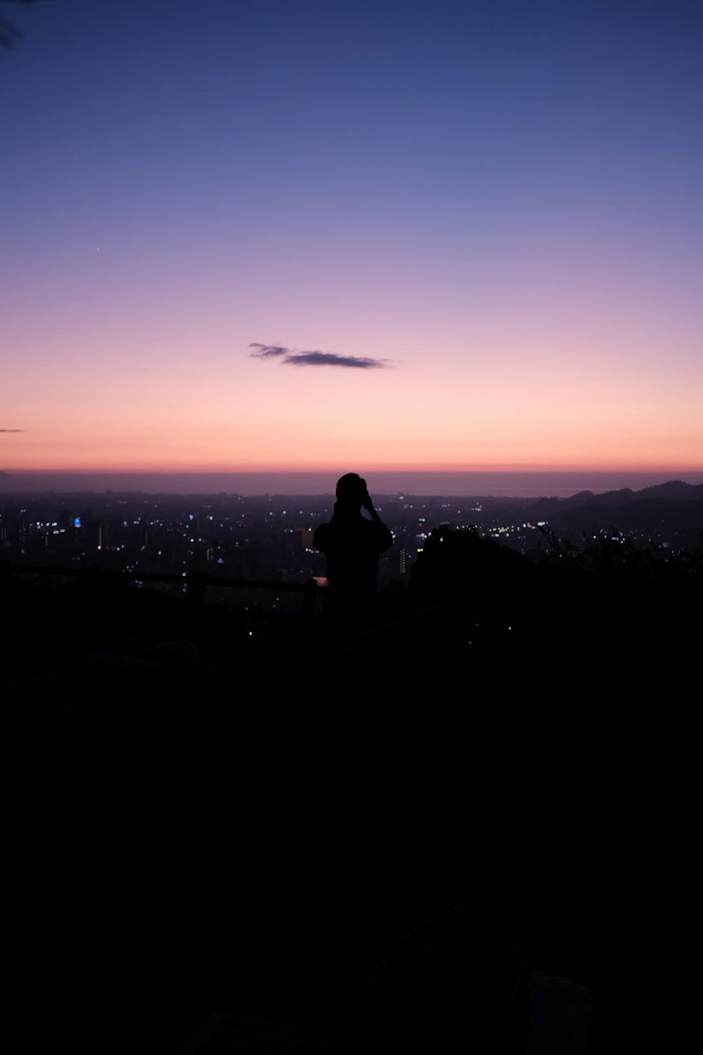 silhouette of man photograph