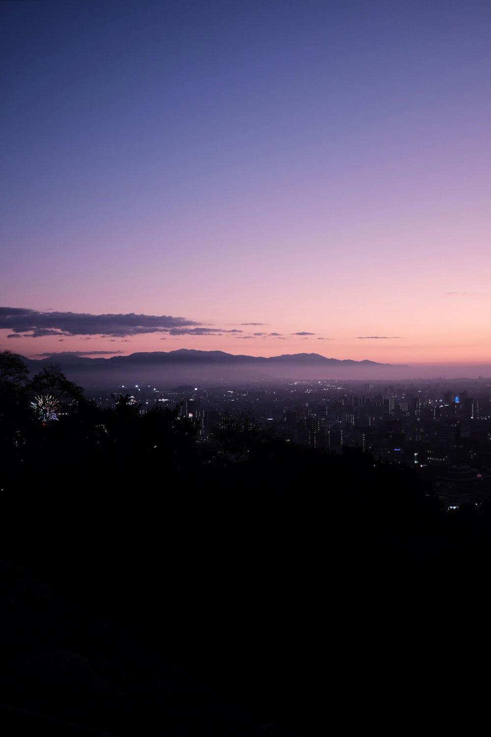 foggy mountain during golden hour