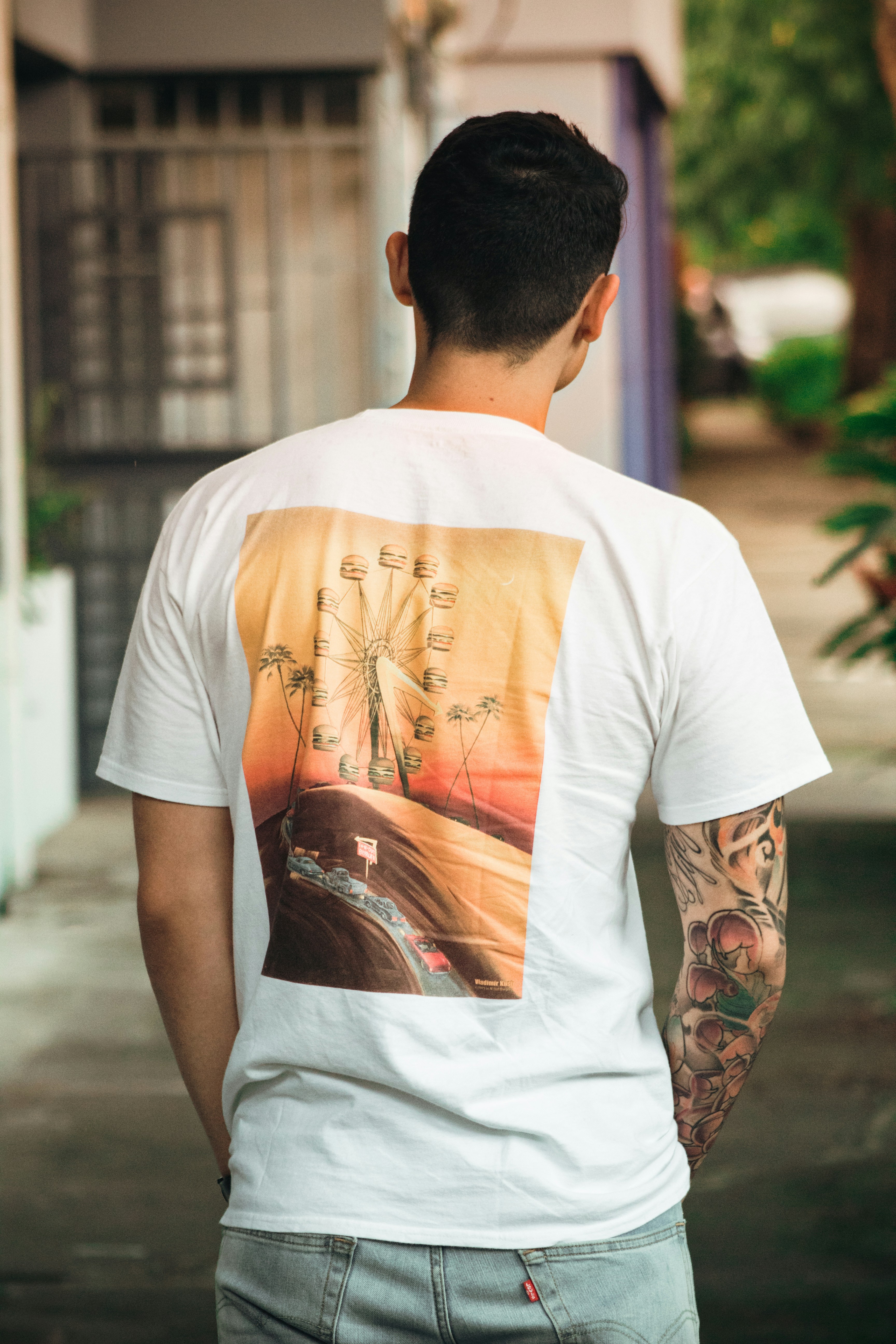 An example of vibrant street fashion