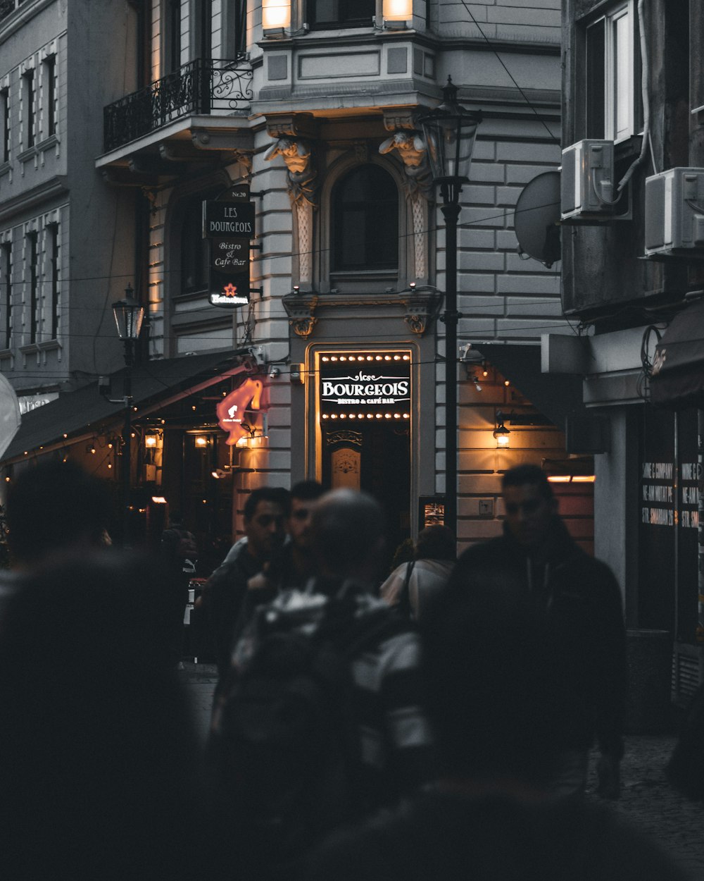 people near bar