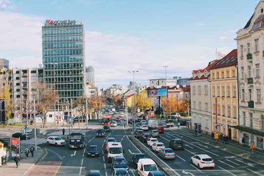 vehicles passing by a street during daytime in Bratislava Slovakia