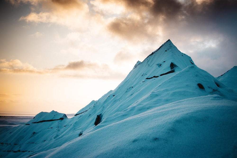 snowy mountain photograph