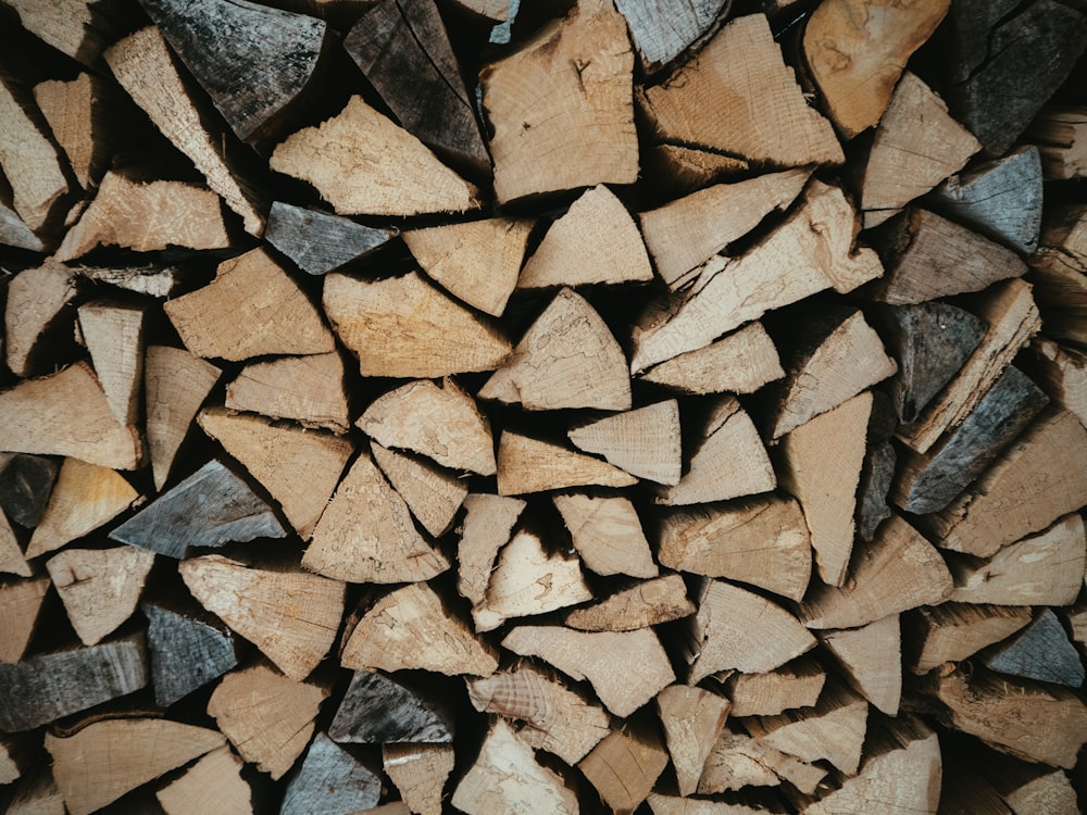 brown firewood