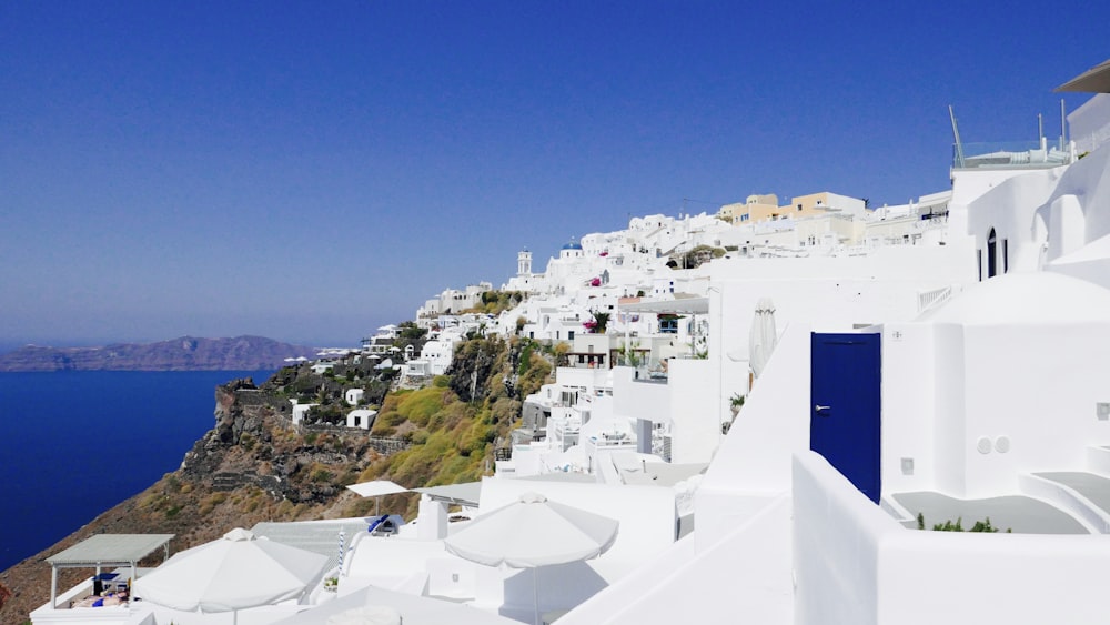 white buildings on island during day