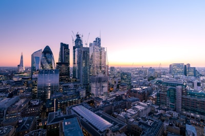 aerial photography of city