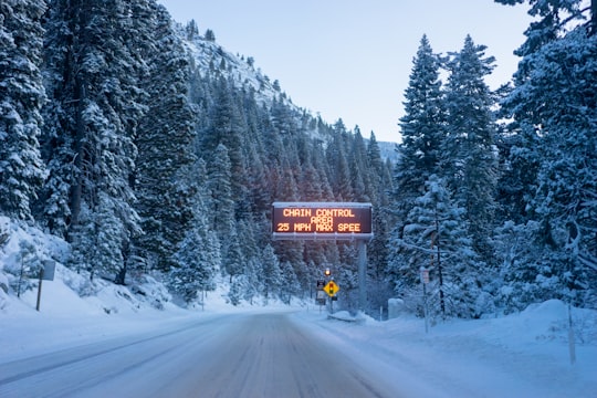 red signage during daytime in Tahoe United States