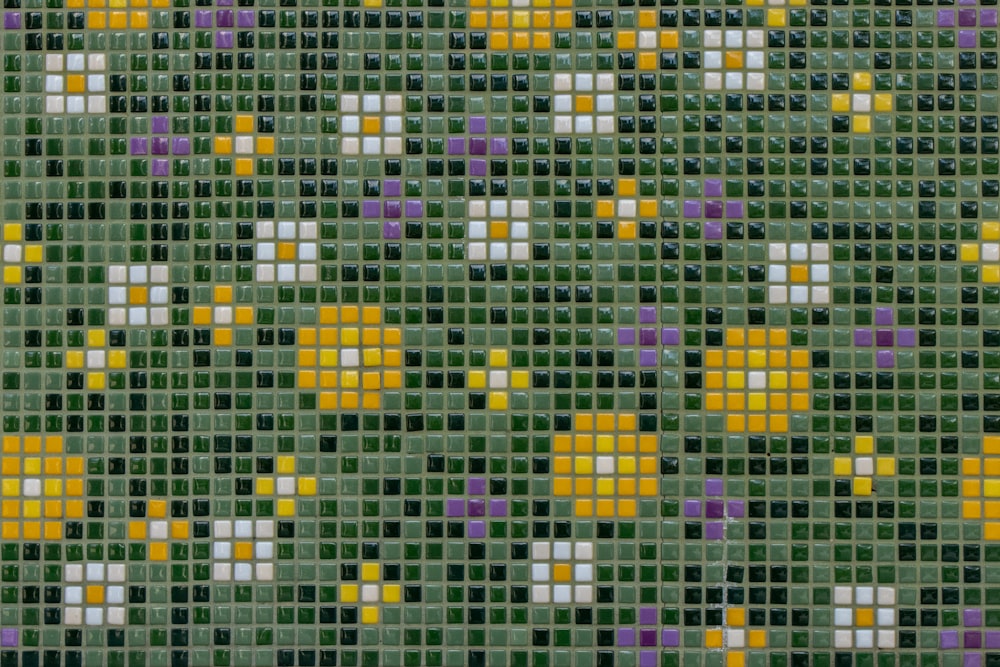 a picture of a field of flowers made out of squares