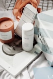white deodorant container