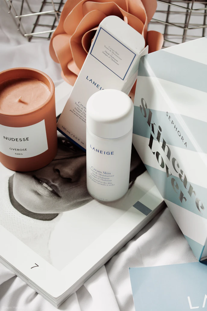 Skincare shelf