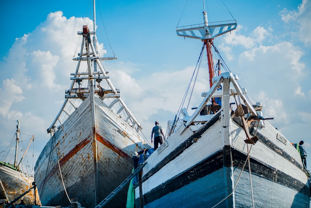 parked boats