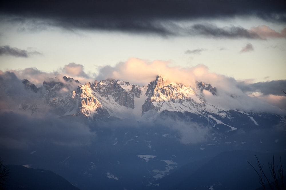 white and gray mountains