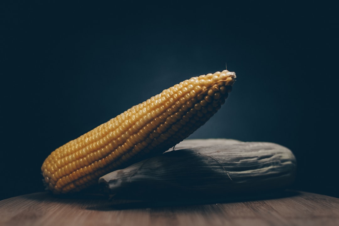 yellow corn on table