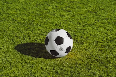 Monmouth, white and black soccer ball on grass field