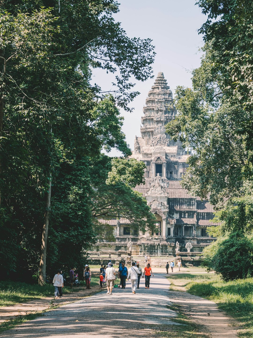 people walking near Angkor Wat
