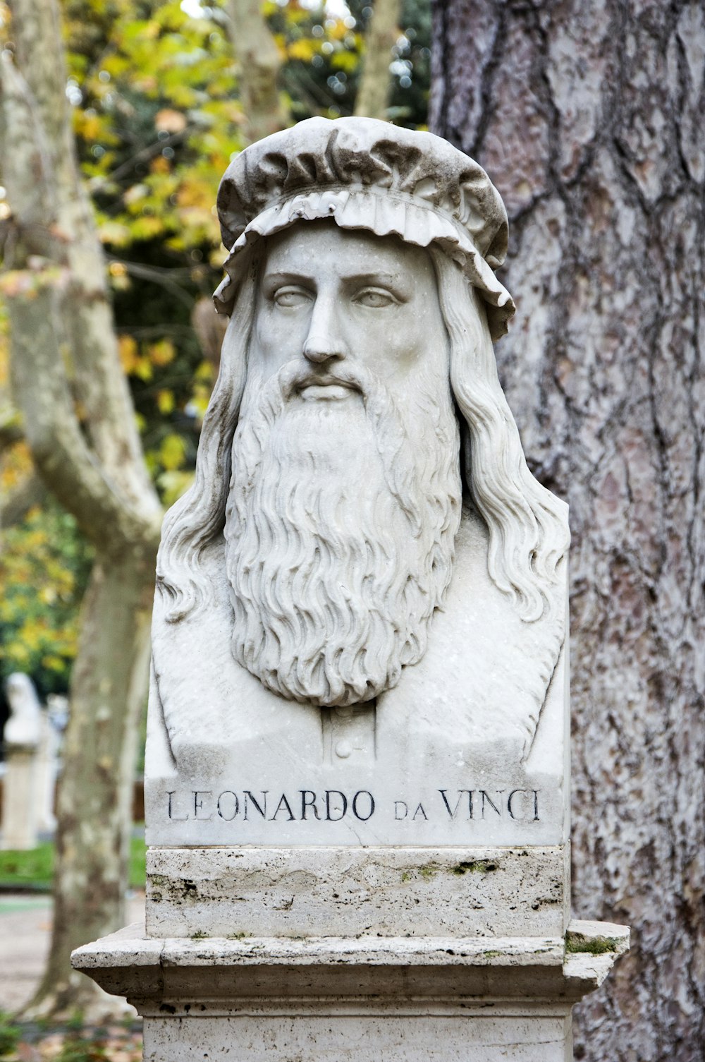 Busto da cabeça de Leonardo da Vinci