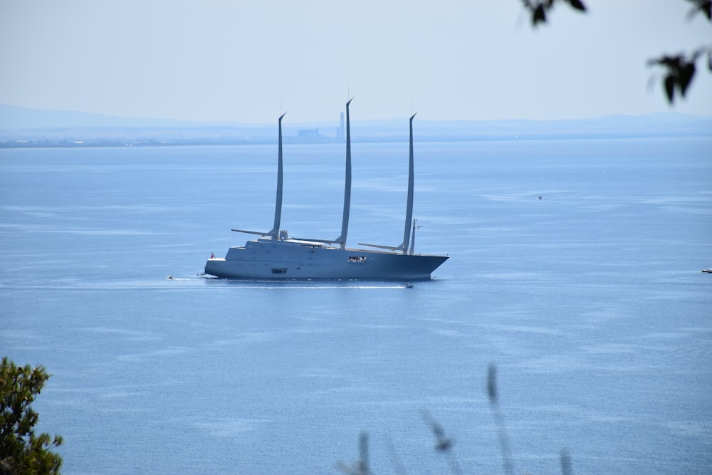 ship on calm body of water