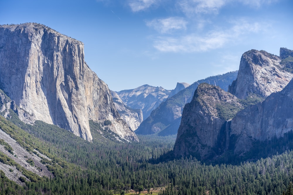 landscape photography of rock formation