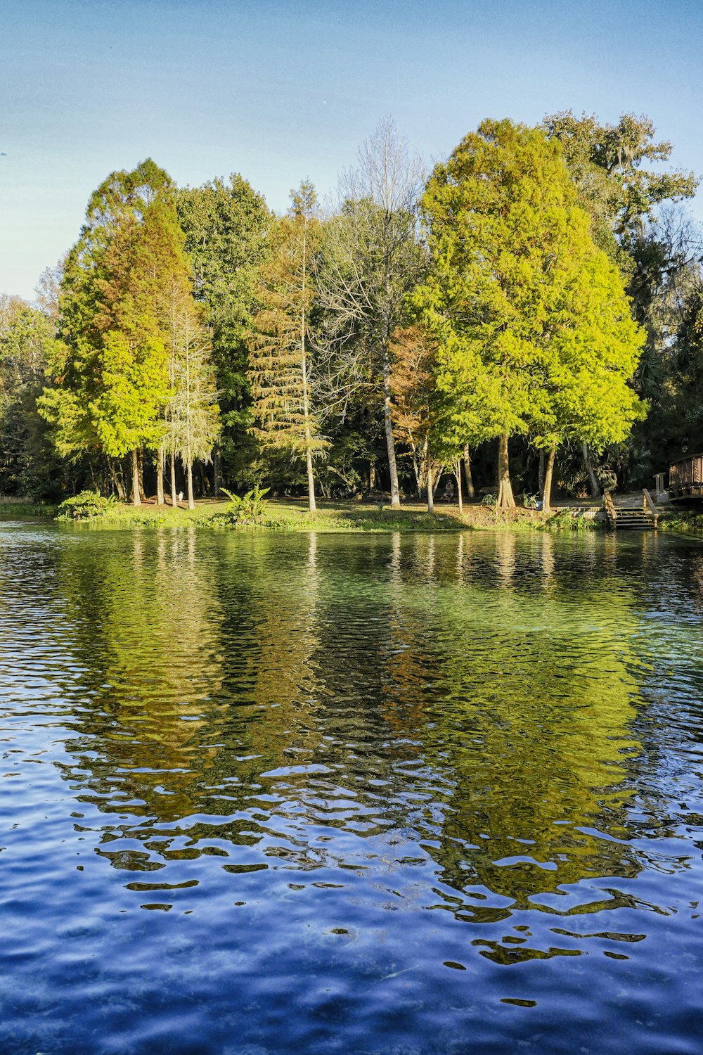 rippling water of river