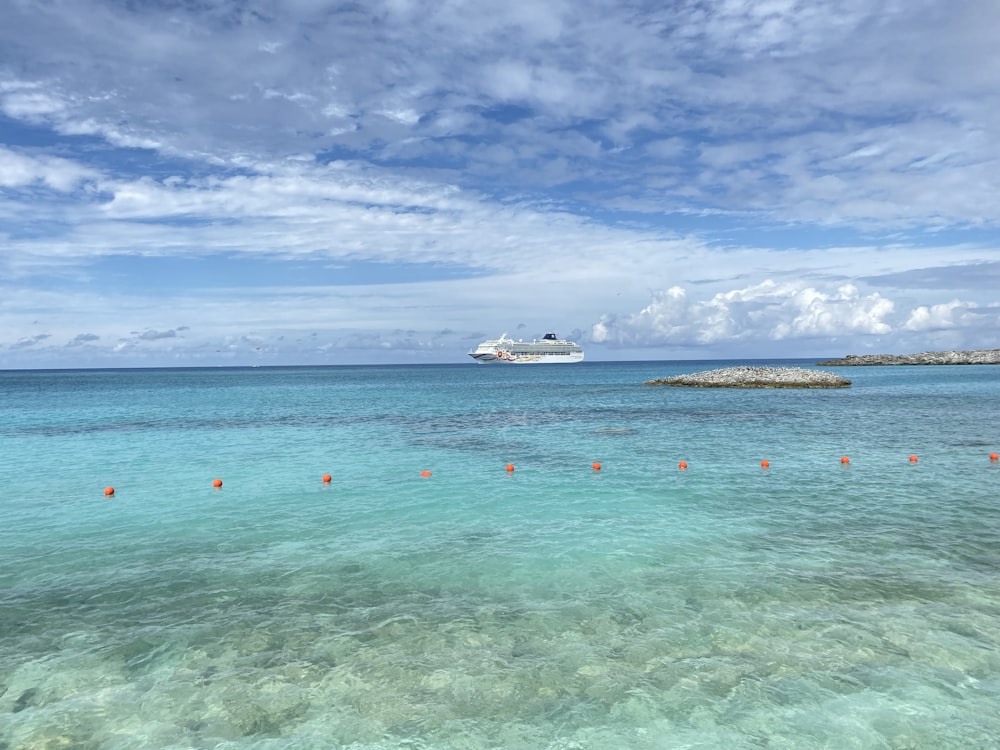 Foto del paisaje blanco del crucero