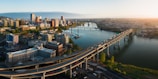 aerial photo of highway