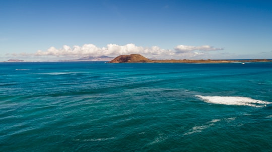 photography of island during daytime in Los Lobos Spain